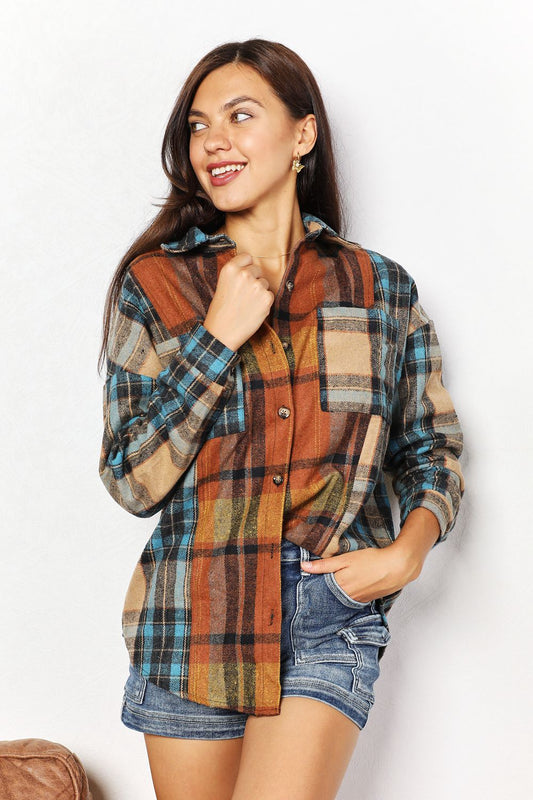 Love Plaids Shirt Jacket