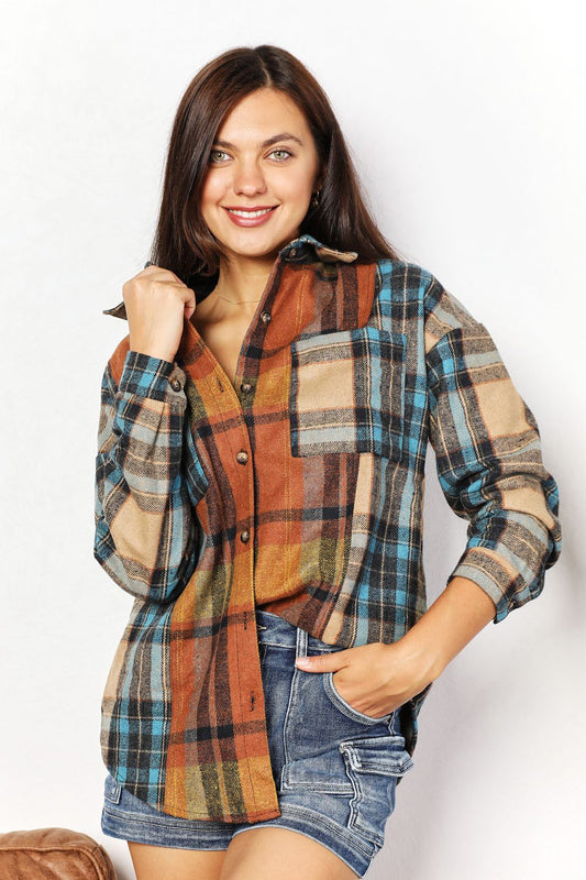 Love Plaids Shirt Jacket