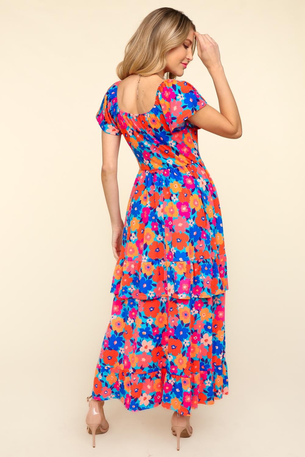 Halsey Floral Maxi Dress with Side Pockets